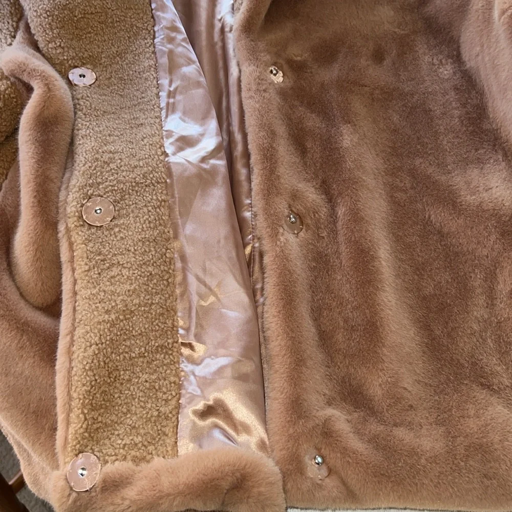 French Connection Faux Fur Teddy Jacket - Picture 7 of 8